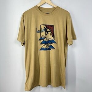 Vintage Los Andes Shirt Mens 2XL Ecuador Climbing Mountains Graphic 90s Tee